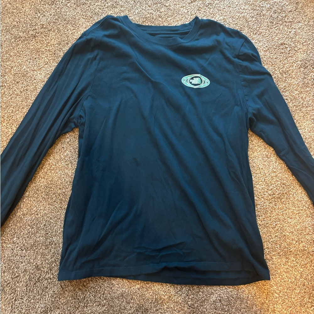 Woman’s Blue Long Sleeve ‘The North Face’ Shirt
